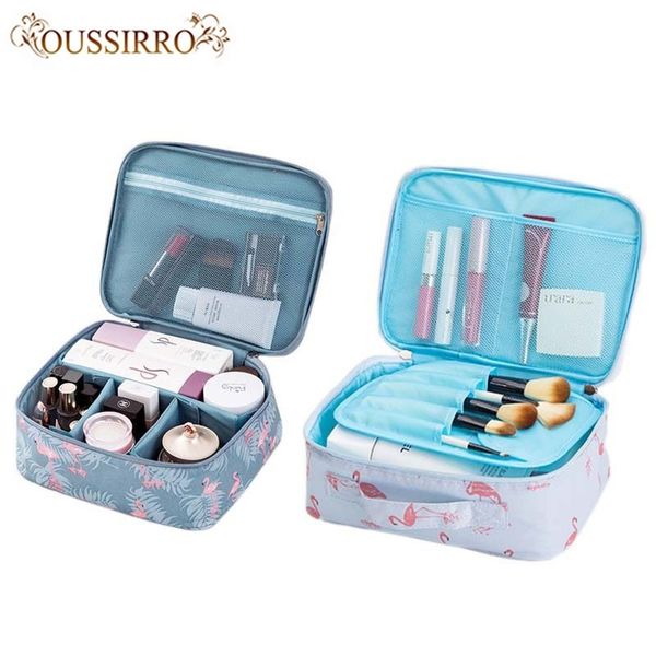 Flamingo Große Kapazität Frauen mode schönheit make-up taschen wasserdichte kosmetik tasche Reise veranstalter von bad tragbare waschen up beutel T200301