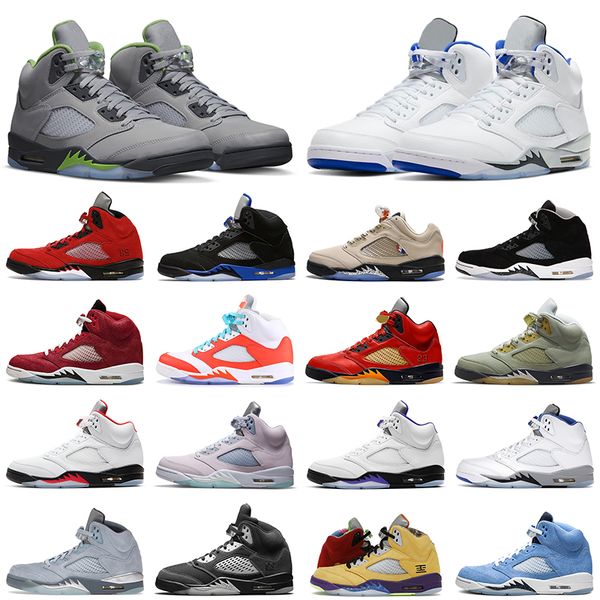 

jumpman 5 5s men basketball shoes easter green bean racer blue what the mars for her alternate grape women mens trainers outdoor sports snea