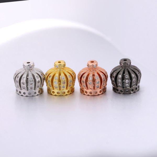 

classic design crown charm pendant for jewelry making, Bronze;silver