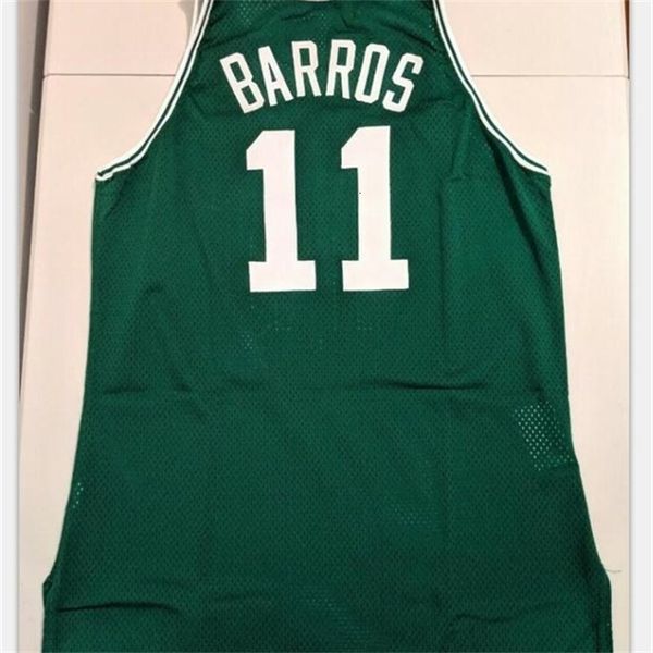 CHEN37 RARO GAME usou Dana Barros Jersey S-6xl CoA Parish 96 Authentic College Basketball Jersey ou personalizado qualquer nome ou número de camisa