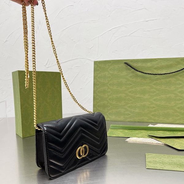 

2022 bag designer crossbody shoulder bags luxury marmont bag straps color genuine leather handbags