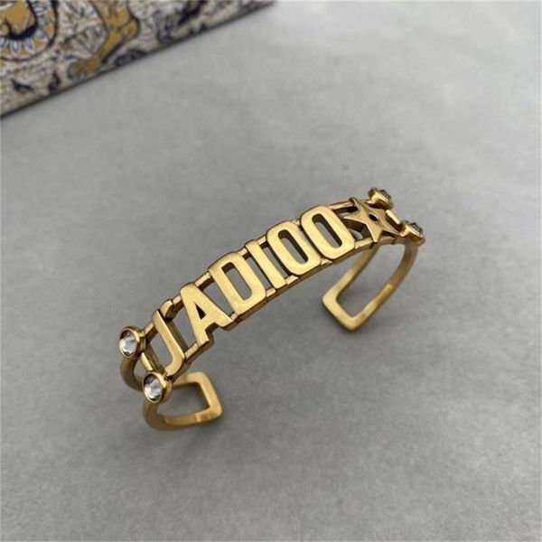 

chain bracelets old letter bracelet simple trend temperament style jewelry, Black