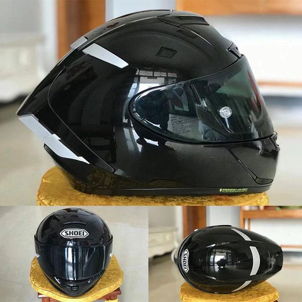 Capacetes de motocicleta Full Face Racing Capacete Casco De Motocicle SHOEI X14 X-Fourteen R1 Edição de aniversário Black CapaceteMotocicleta