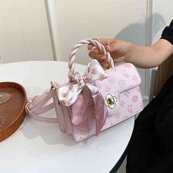 

summer embossed pink one shoulder square versatile portable small bag 75% purses stores sale