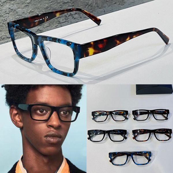 Vicados ópticos de óculos de sol de designer de luxo quadro de óculos ópticos de acetato quadrado homem homem espetáculo óculos de prescrição Oculos quadro de óculos