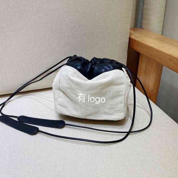 

jil canvas bag fashion women's double-sided back dumpling bag drawstring
