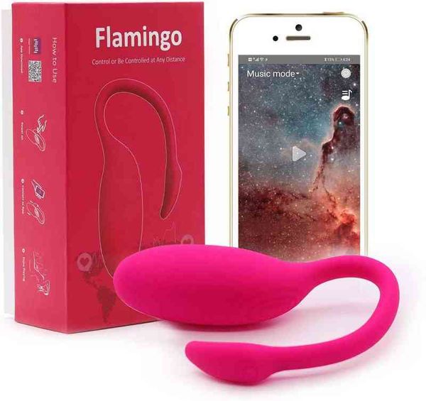 Nxy Vibrators Magic Motion G Spot Sex Toy Toy Clitoris Vibrator App Flamingo Беспроводной пульт дистанционного управления Умный Массажер VAGINA Для Женщины 0411