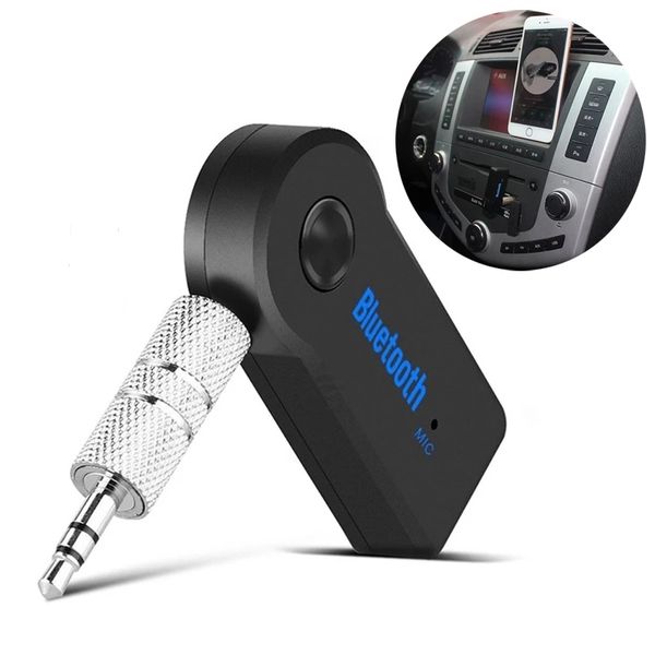 Mini 3.5mm Bluetooth Alıcı Ses Alıcı Müzik Jack Auto Aux Aux Stereo Adaptör Kiti Hoparlör Mp3 Otoposun PC Kablosuz Verici