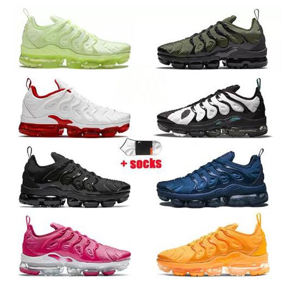 

wholesale 2022 tn plus mens womens cushion running shoes barely volt griffey dark russet university gold red triple black white atlanta snea