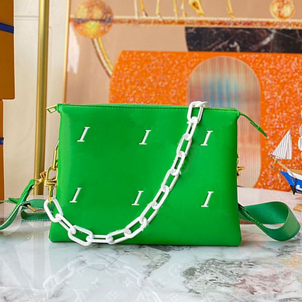 

coussin women handbag chain crossbody bags armpit handbags sheep leather bag design zipper pocket embossed old flower purse woven wide shoul