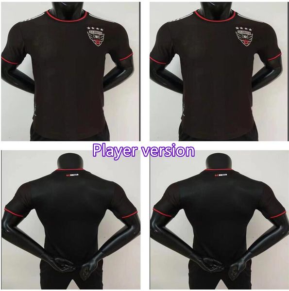 

2022 d c united soccer jerseys away black home d.c. united 22 23 2023 gressel 31 flores 10 6 birnbaum 15 jersey football shirts set, Black;yellow