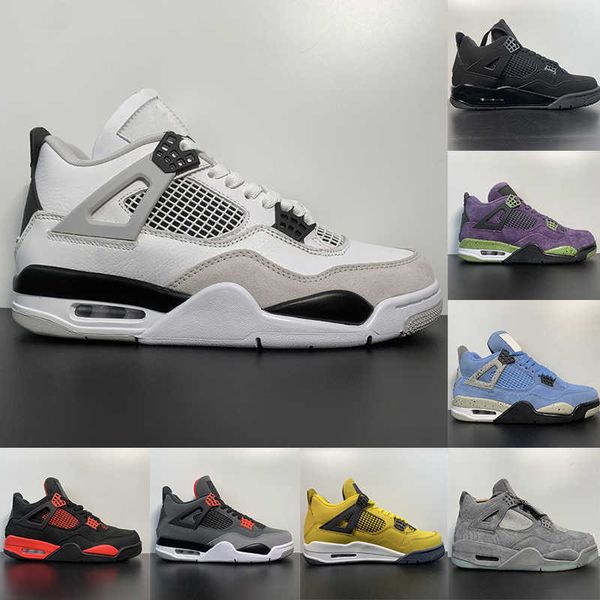 

with box designer sandals high pk version 4 4s basketball shoes infrared military black cat canyon