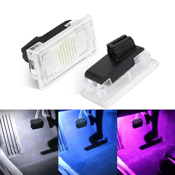 

1/2/8pcs led car foot light ambient lamp for tesla model 3 x s car accessories interior decoration lights atmosphere lamp 2020