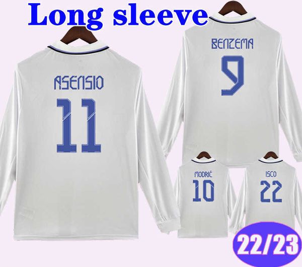 

22 23 hazard asensio modric long sleeves mens soccer jerseys sergio ramos benzema isco kroos mariano marcelo home football shirts, Black;yellow