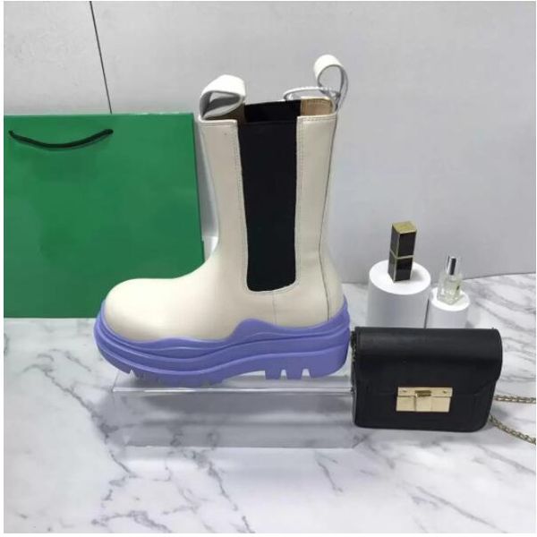 

boots leather martin ankle chaelsea boots fashion non-slip warm wave colorful rubber outsole elastic elastic luxe comfort wave texture size, Black
