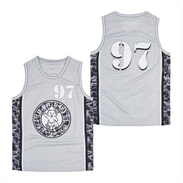 

men basketball 97 film bad boys movie jersey 97-1997 uniform university throwback hiphop for sport fans hiphop all stitched breathable colle, Black
