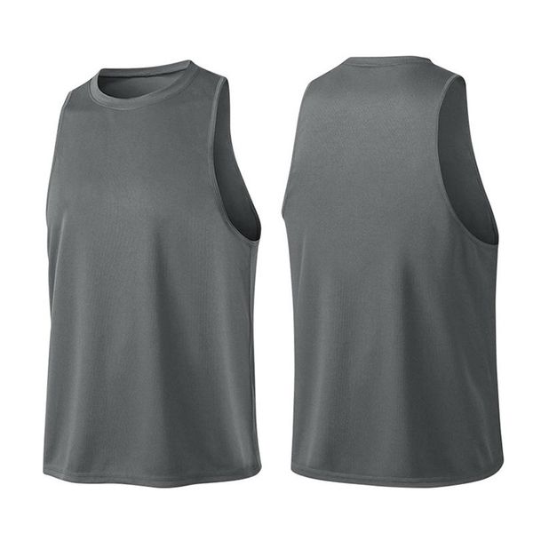 Maglie da corsa Abbigliamento da palestra di marca Moda uomo Bodybuilding Girocollo Canotta Canotta senza maniche Felpa Fitness Allenamento Abbigliamento sportivo Top