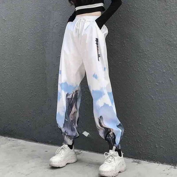 

women's pants & capris female jumpsuit with loose feet, casual piece and for summer, high thin waist, stamina, Black;white