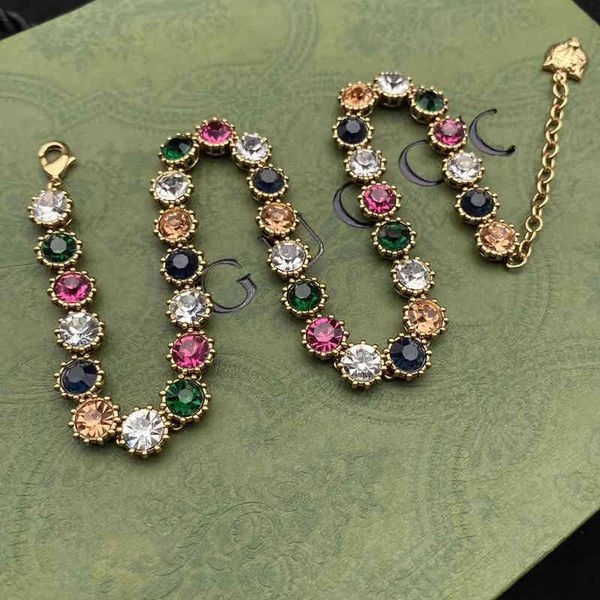 

2023 designer new jewelry shuangg fashion color versatile necklace, Black