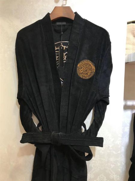 

2022 new casual european and american local tyrants cotton embroidered letter nightgown for men and women with the same paragraph11