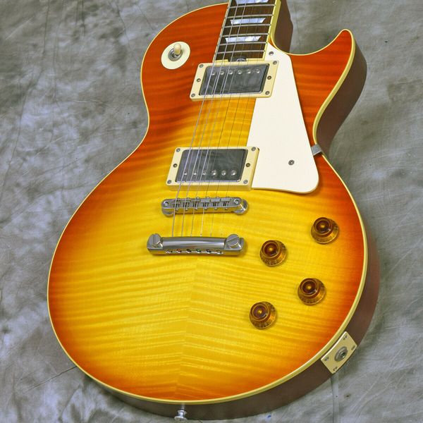

grec o / eg-188f faded brown burst paul model electric guitar