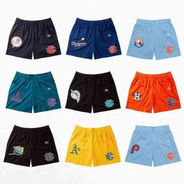 

2022 mens shorts eric emanuel ee fitness bodybuilding summer gyms male breathable mesh quick dry sportswear jogger beach casual, White;black