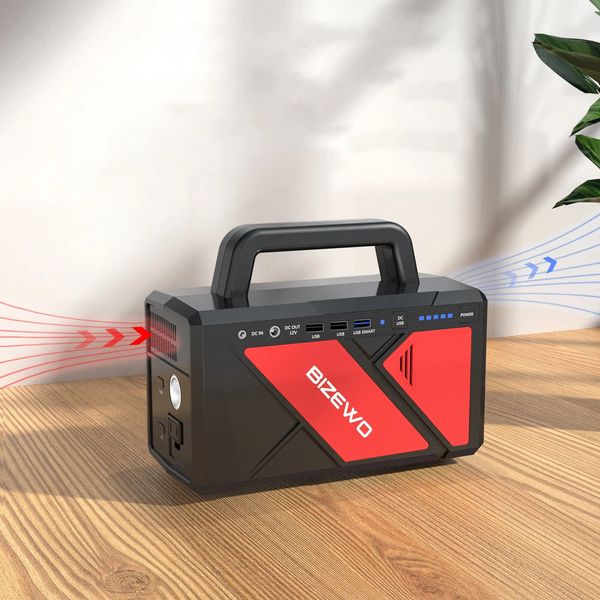 

bizewo tg200 22520mah 250wh power station pure sine wave power generator supply backup battery portable power bank for outing travel