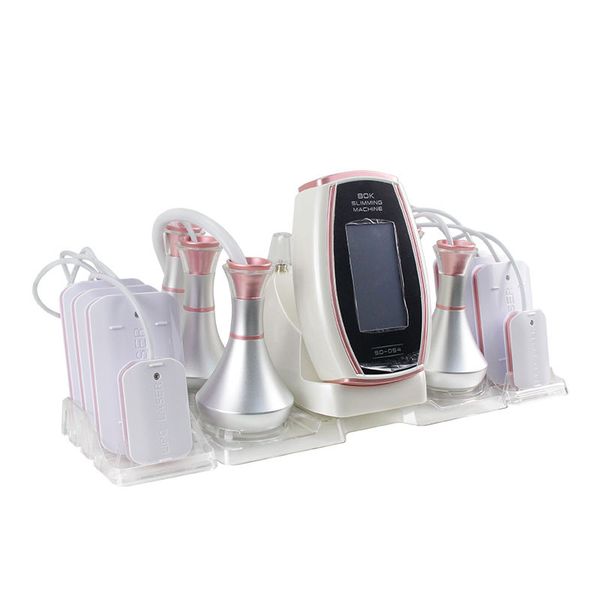 

body shaping 6in1 laser machine 80k ultrasonic cavitation 8 pads diode lipo laser rf slimming vacuum radio frequency skin care face lifting