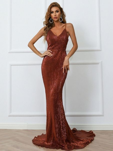 

missord lace up back sequins prom dress 389p#, Black;gray