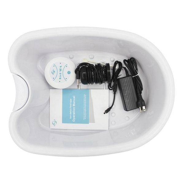 Home Ion Cleanse Detox Foot Spa Kunststoffwanne Eimer Füße Badegerät Ionic Detox Machine Männer Frauen Gesundheitspflege-Tools