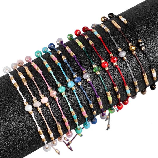 Fashion Glass Small Breaded Bracelets for Women Fin Love Miyuki Bracelete para Girl Gift Friendship Jewelry