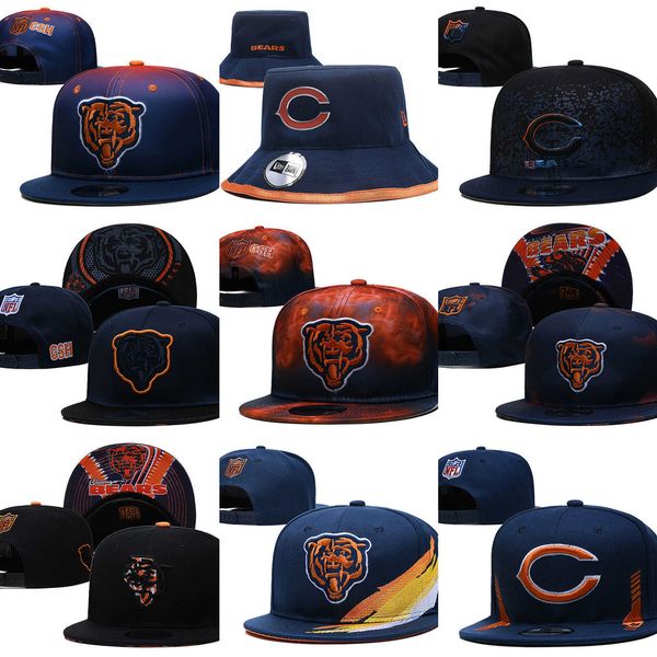 

snapbacks chicago''bears''men football hats cap adjustable fit hat, Black;white