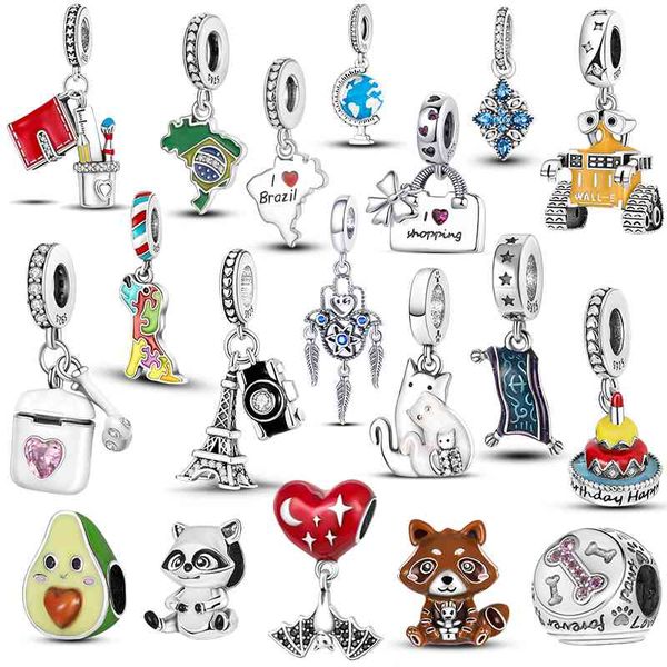 

new 925 sterling silver charm fit original pandora bead forever family bracelet necklace trinket diy women jewelry gift