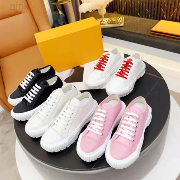 

fashion women ankle boots leather canva letter print lace up casual shoes luxury ladies outdoor sports comfortable breathable, Black