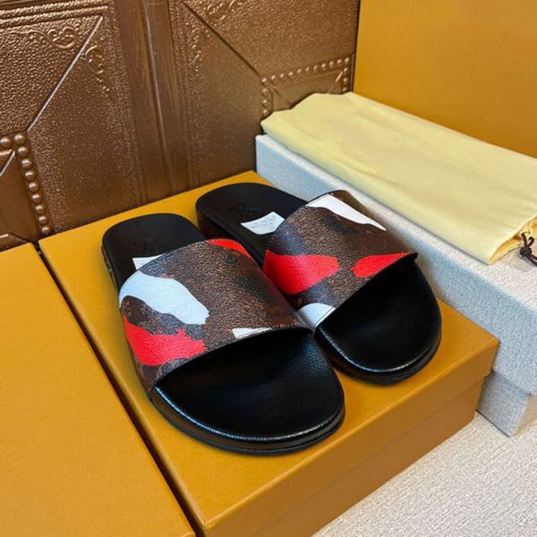 

2022 slippers sandals luxury designer women's men's recycled leather summer non-slip flat bottom low-heeled luxury beach home dail, Black