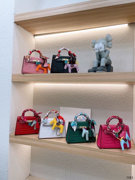 

women's designers shoulder bag luxury tote purse handbag message bags cluth brand classic crocodile leather crossbody 18cm box with sca