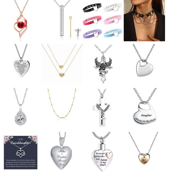 

pendant necklaces layered heart necklace 14k gold plated love 2 tiny dainty layering pendants jewelry gift for women girls amycc, Silver