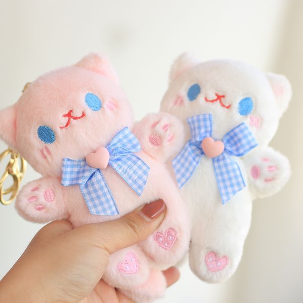 2022 nuovi animali imbalsamati giocattolo 15 cm Simpatico gatto in piedi borsa per bambole ornamenti appesi mix tipo come un buon regalo per le ragazze