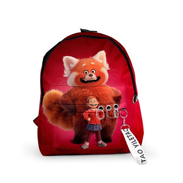 

turning red backpacks school bag baby gifts cosplay shoulders bag lapbackpack