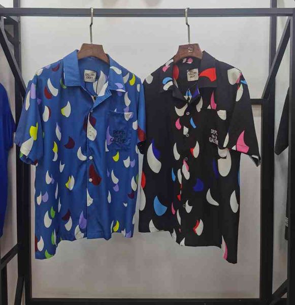 

star fashion man's shirt galleryyes designer shirt dept new fashion hip hop casual loose square neck printed short sleeve shirt high gr, White;black