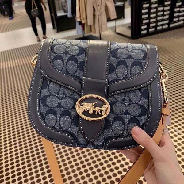 

designer bags 2022 orlai women's classic xiangbulei saddle denim patchwork flap single shoulder messenger