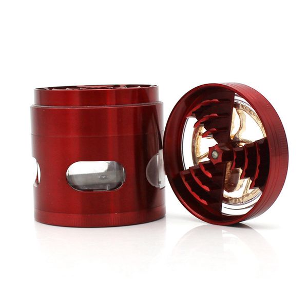 Design unico Cool Grinders Rilevatore di sigarette di fumo di tabacco in metallo che macina il fumo Grinder Fit Dry Herb