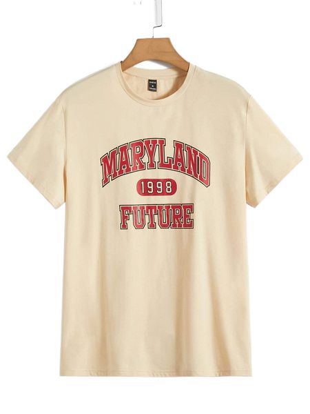 

men letter graphic tee o9b6#, White;black