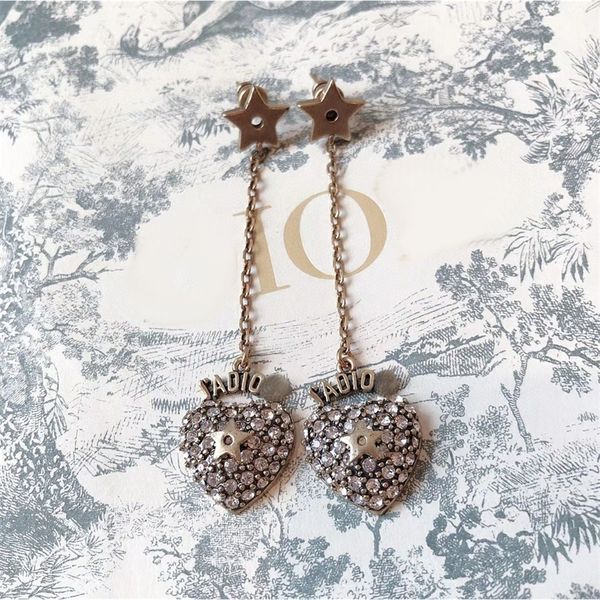 

fine earrings size pearl brass letter diamond gold tassel earrings style, Golden