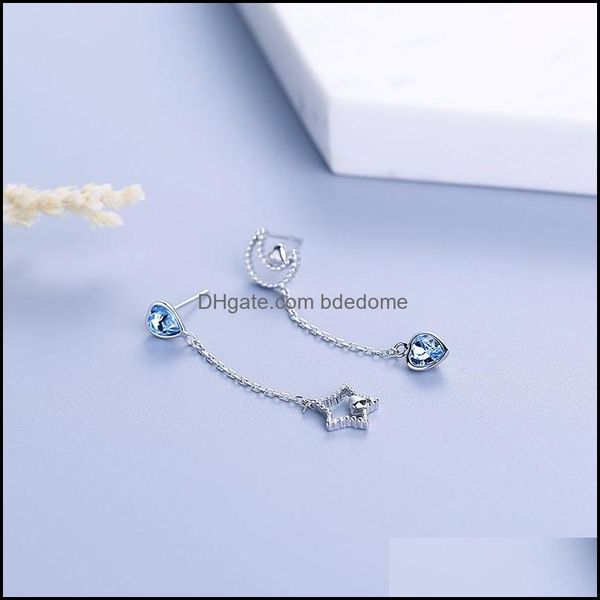 

dangle chandelier earrings jewelry the sier wholesale s925 pure fashion elegant leaves joker ear wire dh84g, Silver