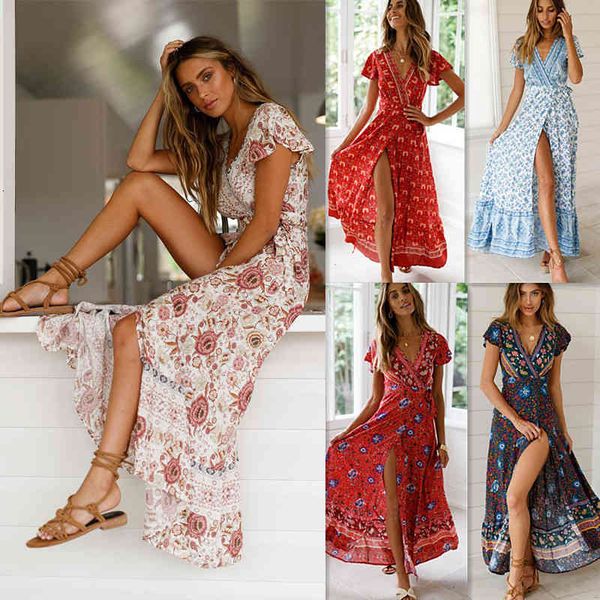 

casual dresses summer leisure holiday print dress pa2t, Black;gray