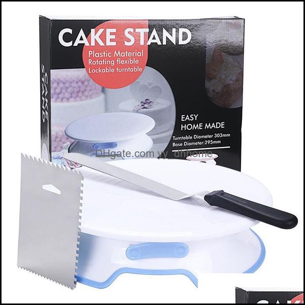 Ferramentas de pastelaria de cozimento Bakeware Kitchen Dining Bar Home Garden Tool Bolo de instala￧￣o Plataforma de instala￧￣o DHK3U