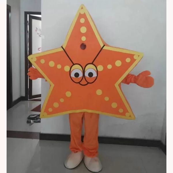 Performance Star Fish Mascot Costumes Halloween Fancy Party Dress Personaggio dei cartoni animati Carnevale Natale Pasqua Pubblicità Festa di compleanno Costume Outfit