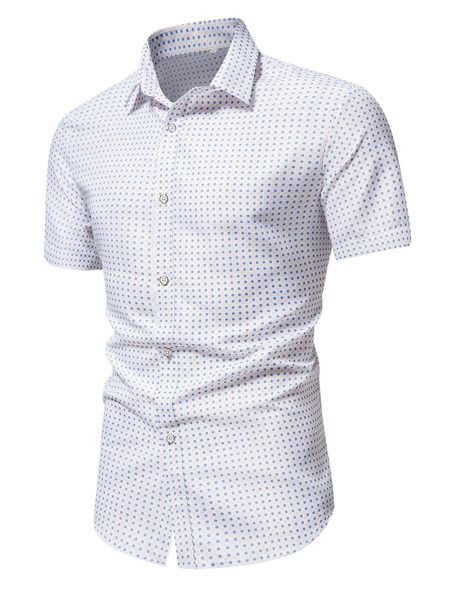

men allover dot print shirt s0bv#, White;black