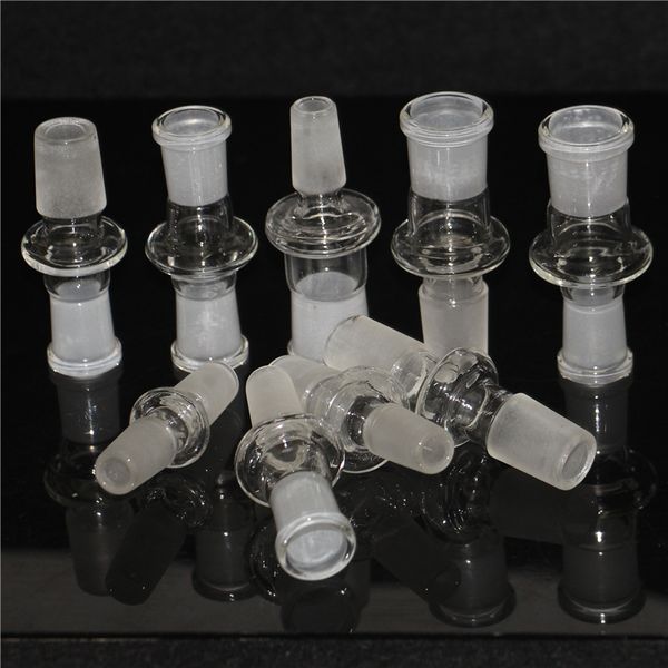 18mm 14mm Männlich Weiblich Glas Adapter Wasserpfeifen Klar Dome Adapter Glas Konverter 18,8mm 14,5mm für Wasser Rohre